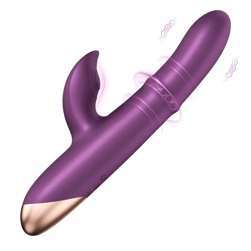 JESSLYN Tapping Klitoris-Stimulator G-Punkt Vibrator mit gleitenden Perlenring